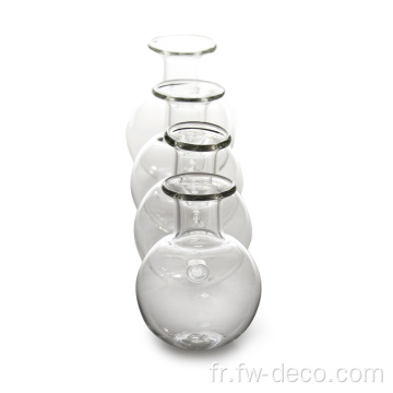 Vases de bourgeon en verre transparent